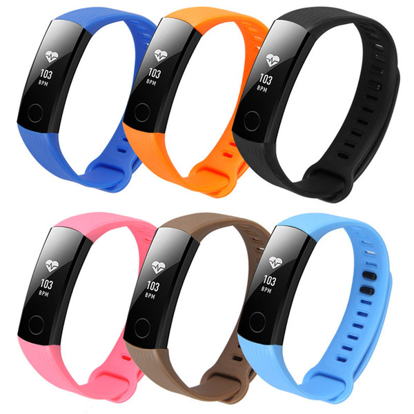 Huawei Honor Band 3 Smart Wristband Watch HR Swimming Pedometer Fitness Tracker Silicone Replacement Band for IOS Android smart phones