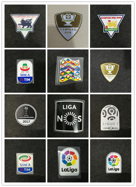 Sale Ligue Patch European football league Football Patch triangle interim Sponsor Badge Heat Transfer Soccer Patch Badge