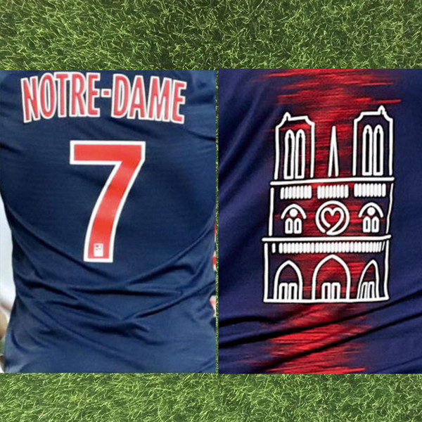 2019 Ligue 1 Norte-dame Sponsor and Norte dame mabppe nameset verratti nameset printing heat Transfer Soccer Patch Badge