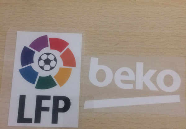 2014-2015 La Liga Player Version LFP Patch and BEKO Sponsor Badge Heat Transfer Soccer Patch