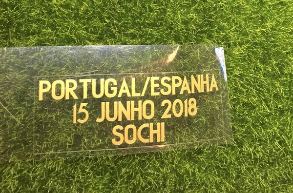 2018 Portugal Game Match Details Portugal Vs Spain Soccer Patch Badge Free Shipping