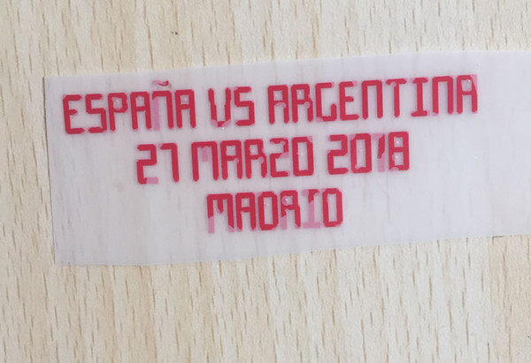 2018 Spain Match Details Game Soccer Patch