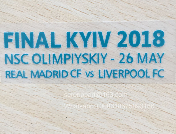 Final KYIV 2018 Match Details Soccer Patch Badge