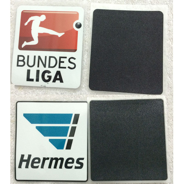 One Pairs BUNDESLIGA soccer Patch set Germany League soccer PU material patch Free Shipping