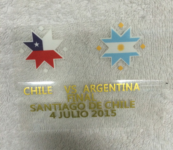 2015 Final Chile Match Details Soccer Patch Badge Free Shipping