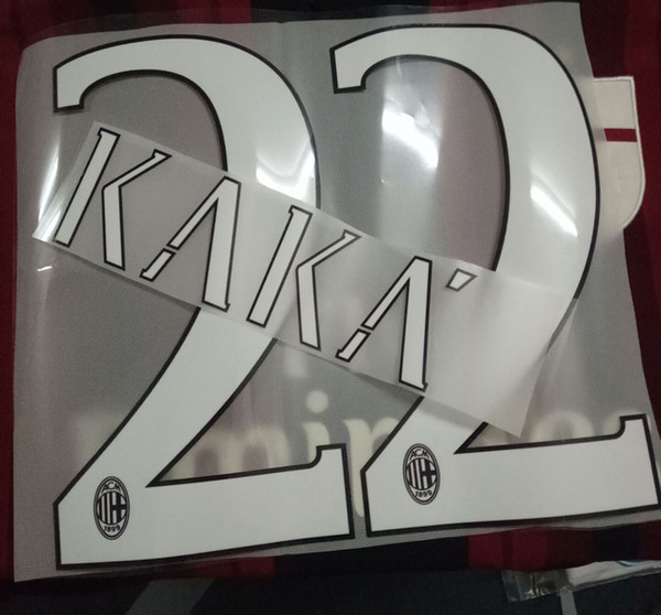 2015-2016 #22 Kaka Nameset Flocking Can Customize Any Name Any Number Printing Name Number Set Flocking