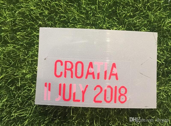 2018 Match Details ENgland Vs Croatia Soccer Patch Badge Free Shipping