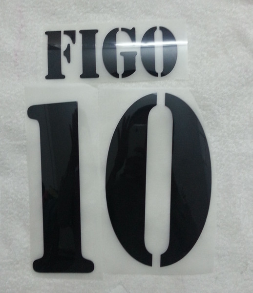 2000-2003 Ronaldo Figo Zidane Nameset Printing Name Number Flocking Heat Transfer Soccer Patch