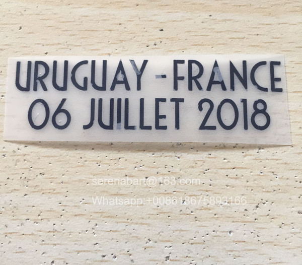 2018 France Match Details France Vs Uruguay Soccer Patch Badge