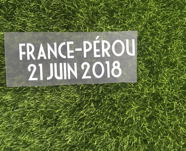 2018 France Match Details France Vs Peru Soccer Patch Badge