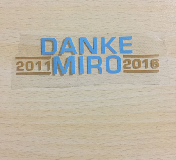 2015 2016 Serie A KLose Match Details DANKE MIRO Patch Badge Heat Transfer Badge Free Shipping