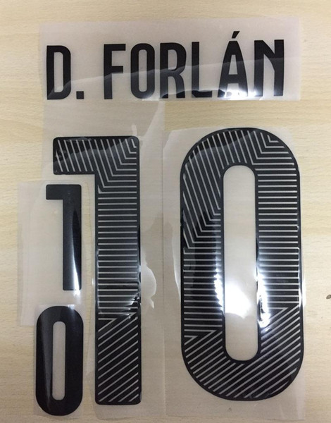 2014 Uruguay Customize Nameset #10 D.FORLAN Suarez Flocking Can Customize Any Name Any Number Printing Name Number Set Flocking