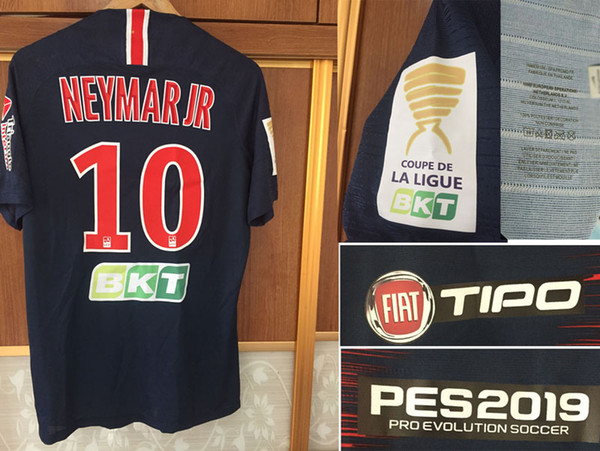 2019 Coupe De La Ligue Home Match Worn MBAPPE CAVANI VERRATTI DI MARIA Player Issue Can Customize Any Name Number Soccer Patch Badge