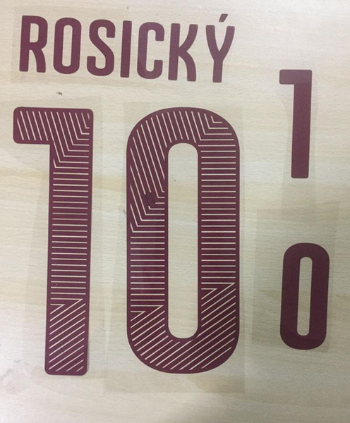 2014 Czech Republic Customize Nameset #10 Rosicky Flocking Can Customize Any Name Any Number Printing Name Number Set Flocking