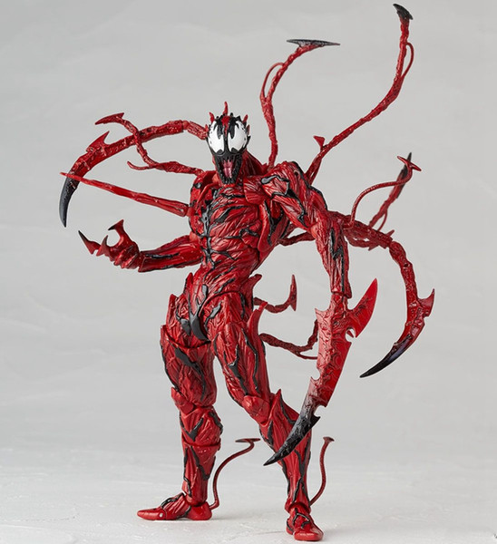 Amazing SpiderMan Red Venom Action Figure Carnage PVC Doll toys kids Avengers Cartoon Joints Movable Action Figure Model Toys