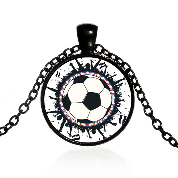 Fans time jewel pendant necklace 2018 Russian world cup alloy item decoration gift