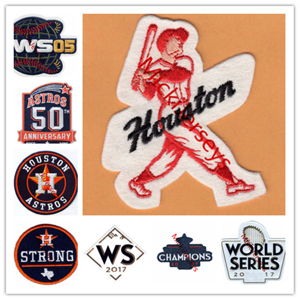 7 Piece / Lot,2017 WS Champions Strong Patch HOUSTON PLAYER JERSEY PATCH 2005 WS 2015 50th Anniversary Years Jersey Sleeve Patch