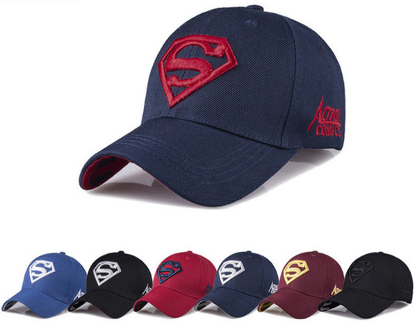 Summer outdoor baseball cap men and women casual fashion superman cap male sun sun hat wholesale