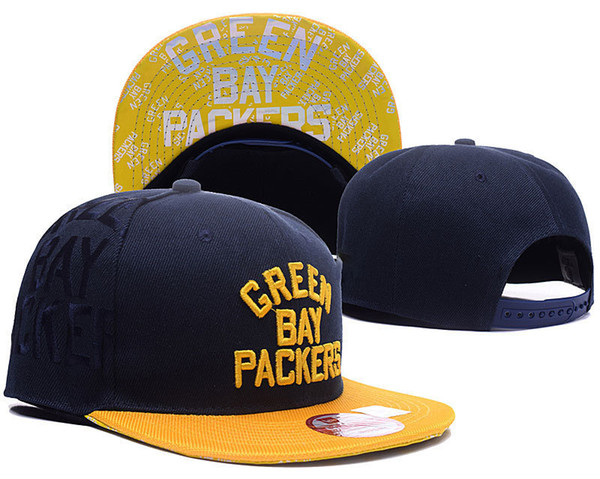 Top quality Green Adjustable Hats Bay Packers Embroidery Team Logo Snapback All Team Wholeasle Knit Beanies Caps One Size