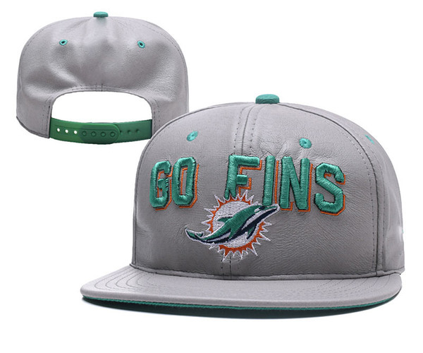 Miami Adjustable Hats Dolphins Embroidery Team Logo Snapback All Team Wholeasle Knit Beanies Caps One Size