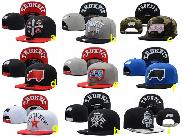 SNAPBACKS TRUKFIT outdoor hats Wholesale Baseball Fitted Caps Embroidered Logo Baseball Cap Cool Base Flat Brim Hip Hop Caps Hunting