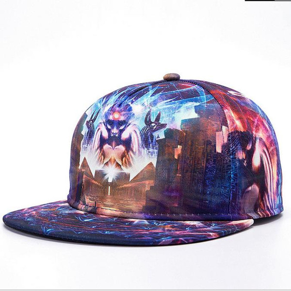 hat Wholesale 3D printing cap buddha pattern sports hat baseball cap women men baseball caps fitted snapbacks hats fashion hip hop caps