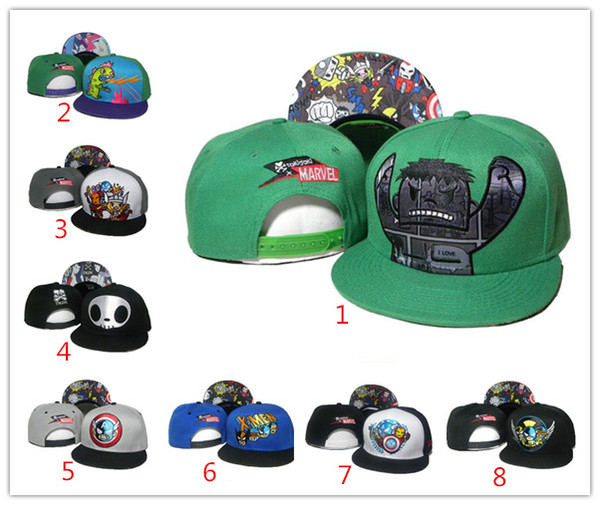 26 colors US fashion Tokidoki Caps TKDK Adjustable Hats Snap Back Hats Cheap Hip Hop Caps Fashion Snapback Hats for Girls and Boys Top Hat