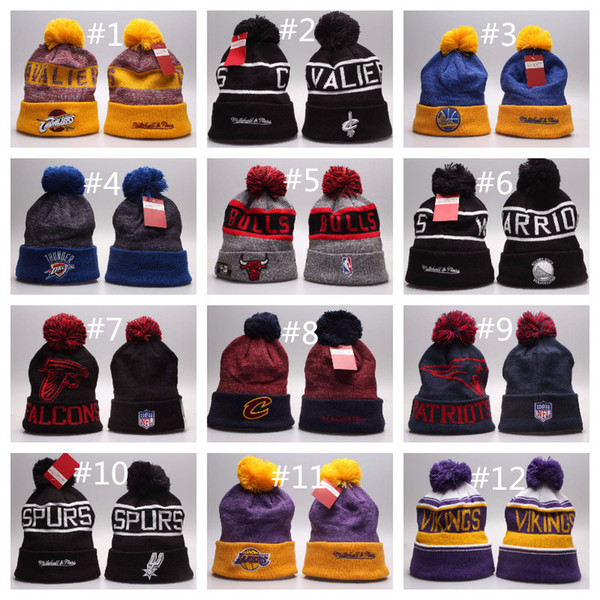 Christmas Gift Unisex Hats Outdoors Beanies Football Teams Beanies Cold Weather Warm Adult Caps Sport Knitted Hat