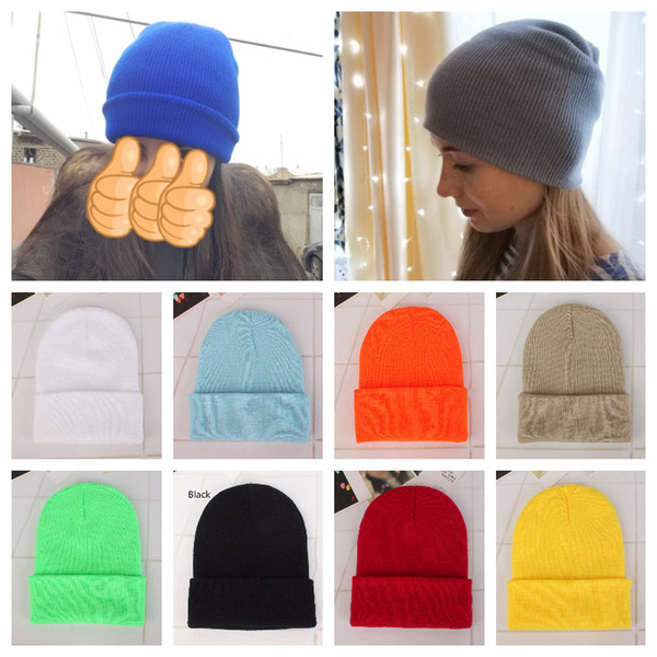 23 Candy Colors Winter Hats Woman New Beanies Knitted Solid Cute Hat Girls Autumn Female Beanie Caps Warmer Bonnet Ladies Casual Cap