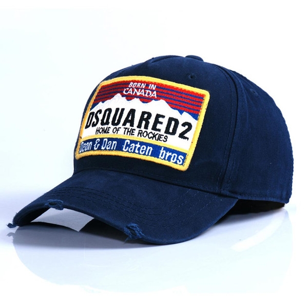 European and American men's summer dsquared2dsq new baseball cap dark blue wine red cap concealed cap manufacturers wholesale free delivery