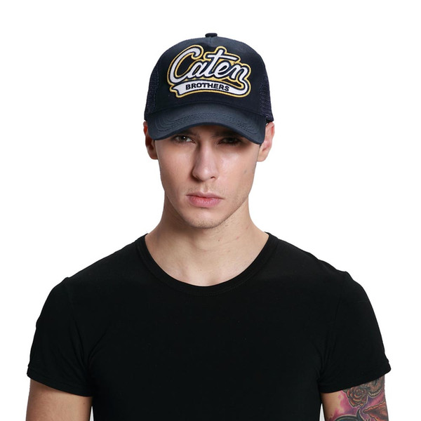 Wholesale Hot Icon embroidery Logo Cap men's black sunless baseball adjustable 6 sides by button bones free delivery