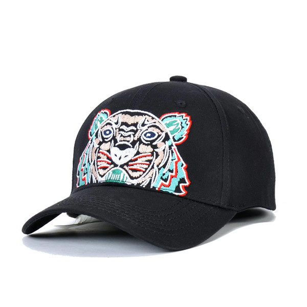 New fashionable outdoor sunscreen hat for men in Europe and America in 2019 Tiger Head embroidered lady shopping sunshade baseball cap