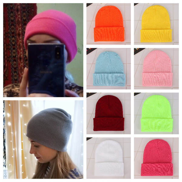 Winter Hats Woman New Beanies Knitted Solid Cute Hat Girls Autumn Female Beanie Caps Warmer Bonnet Ladies Casual Cap 23 Candy Colors