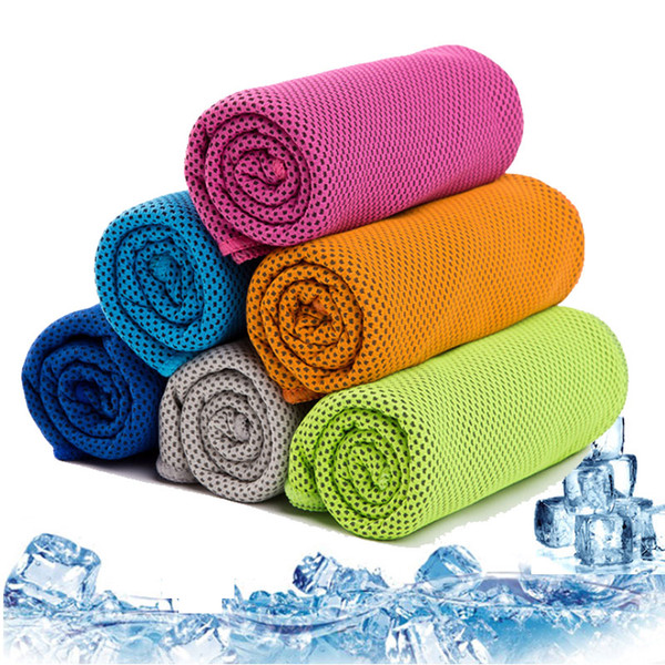 90*30xm Ice Cold Towel Cooling Scarves Towel Summer Sunstroke Sports Gym Cool Quick Dry Towels Soft Breathable