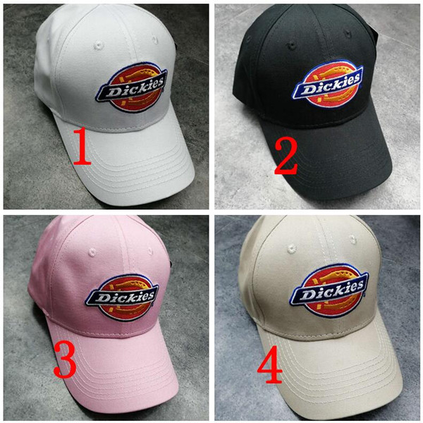 New Arrival DICKIES Baseball Cap Pop Designer Fashion Casual Ball Hat for Men Women Child Top Quality Cotton Strapback Hat Brand Dad Cap