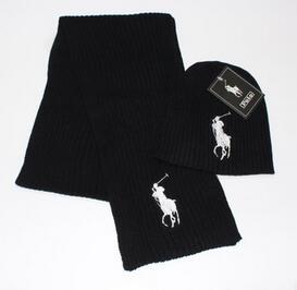 Hot sale Winter 2 pcs set 1 hat + 1 scarf hot tide brand Men's and women's cotton hat scarf two-piece To keep warm hat