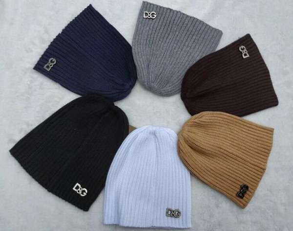 2018 Newest Unisex Autumn Winter Men brand dg knitted hat men fashion beanies gorro women warm casual classic hip hop outdoor ski skull caps