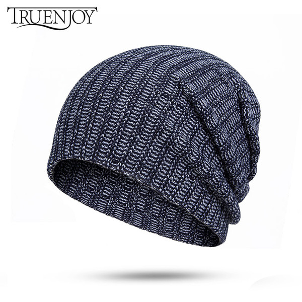 TRUENJOY 2018 Skullies Beanies Men Fashion Women Winter Hat Ski Cap Hip Hop Winter Cap Warm Hat Cotton Wholesale