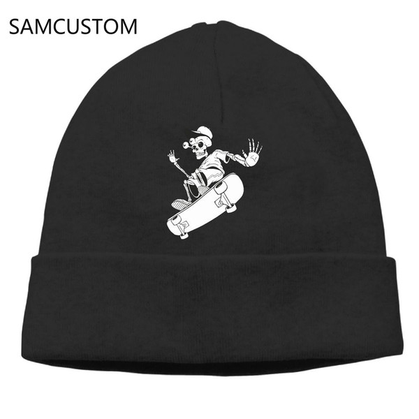 SAMCUSTOM Will skateboard skull 3D Print Neutral Men Women Coat Cap Cashmere Casual Warm Skullies Beanies Fashion Knit Hat