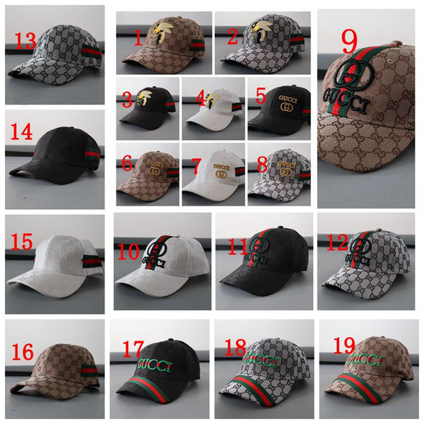 New Fashion Luxury cap brand designer hat G embroidery letter fashion sunhat letter hat European American causal Golf cap Headwear 048