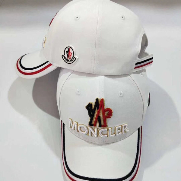 MON Baseball caps luxury Unisex Baseball Hats Men Women Snapbacks casquette cotton Snapback bone Fashion Sport Cap hat black white red