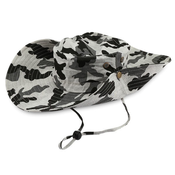 Unisex Outdoor Anti UV Bucket Fishing Hat