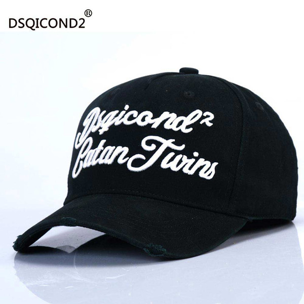 DSQICOND2 Adjustable Sports cap 100% Cotton Visor Cap Outdoor Snapback Hat Men's And Women's Fashion Letter Baseball Caps