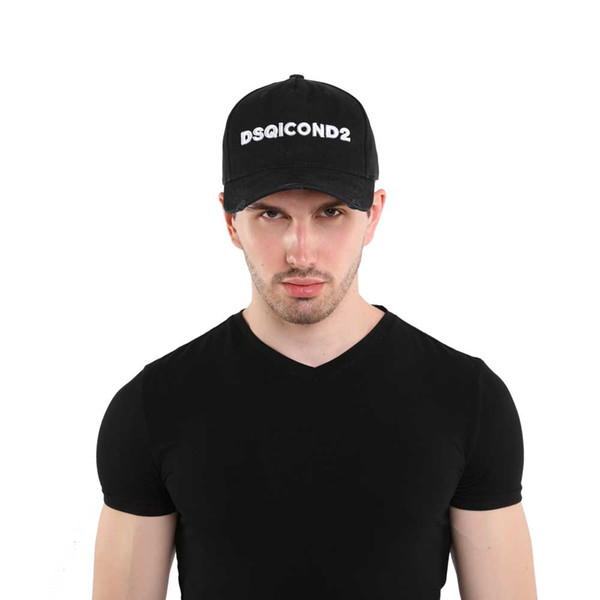 DSQICOND2 New Fashionable Adjustable Baseball Cap Icon Embroidered letter Man Fashion sun cap Hip-Hop Personality Cap