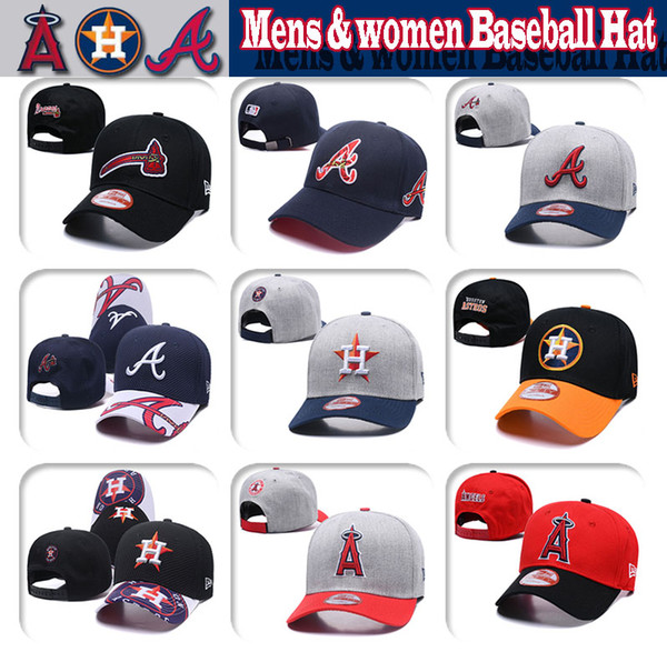 Mens & women Houston # Los Angeles # Atlanta High quality knit Baseball cap Astros & Angels & Braves Baseball Hat