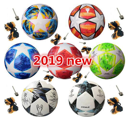 Best European champion high quality ball Soccer ball 2018 2019 Final KYIV PU size 5 balls granules slip-resistant football Free shipping