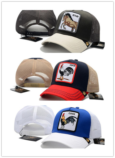 Unisex Baseball Cap With Hip-Hop Street Fashion Personality High Quality Fashion Style Animal Rooster Hat With Box Card Dustbag