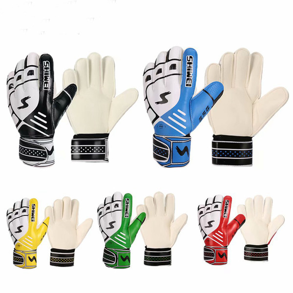 Professional Soccer Goalkeeper Gloves Strong 5 Finger Save Protection Thicken Latex Futebol Goalie Goal Keeper Football Gloves