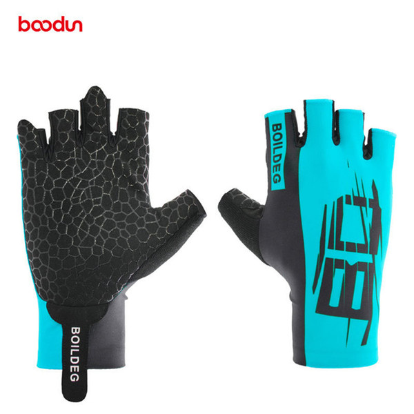 Boodun Brand Bike Cycling Gloves Road Half Finger Gloves Men Sports Anti Slip Gel Pad MTB Road Bike Bicycle Gloves Luvas de goleiro
