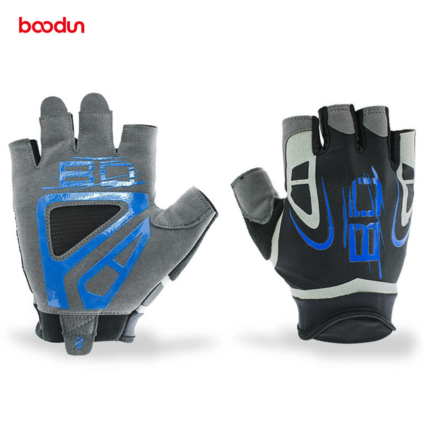 BOODUN Men's Half Finger Gym Gloves for Fitness Sports Crossfit Gloves Weight lifting Dumbbell Barbell Bodybuilding Training Gym Gloves